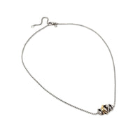 David Yurman Sterling/18K Crossover Single Station Pendant Necklace, 16" - 18"