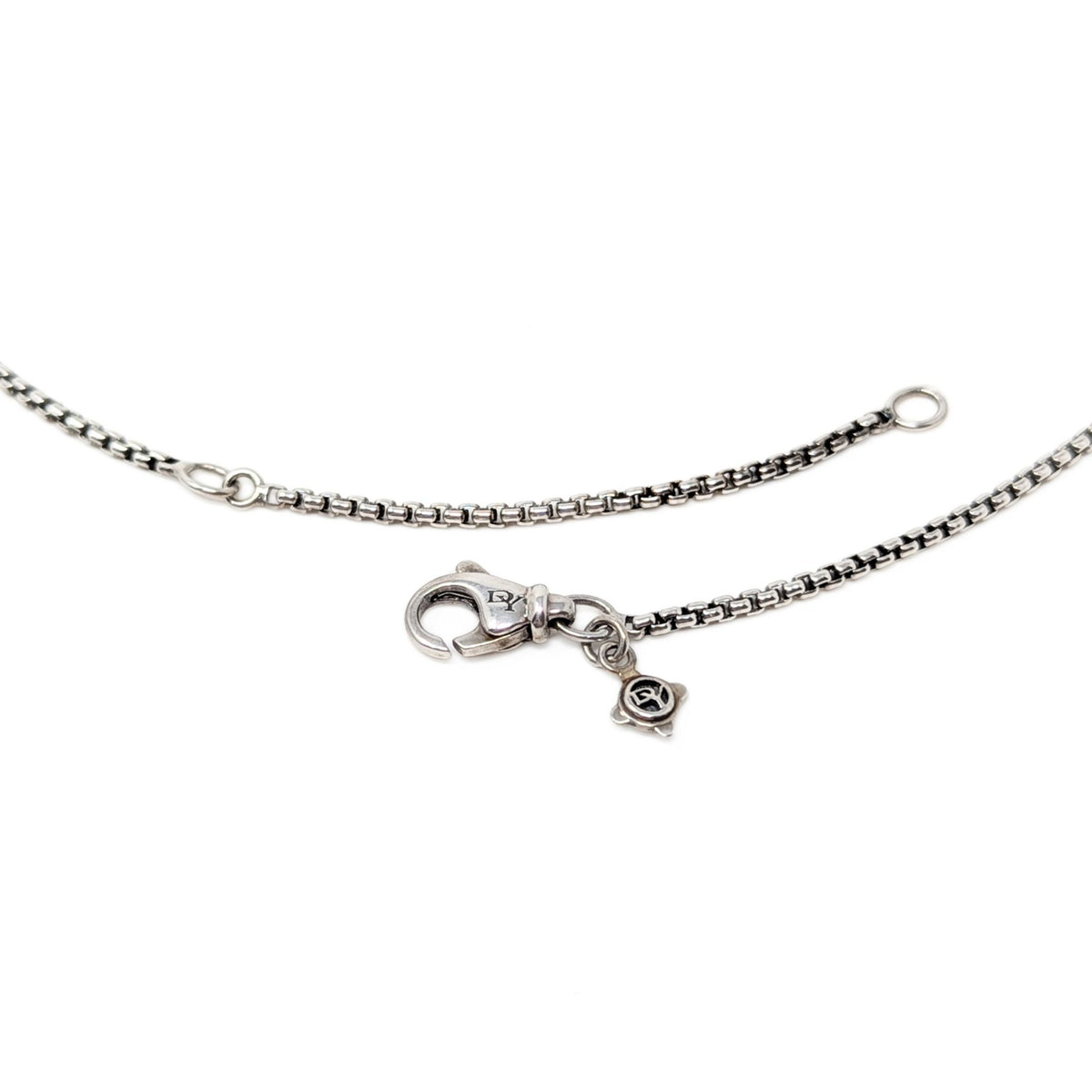 David Yurman Sterling/18K Crossover Single Station Pendant Necklace, 16" - 18"