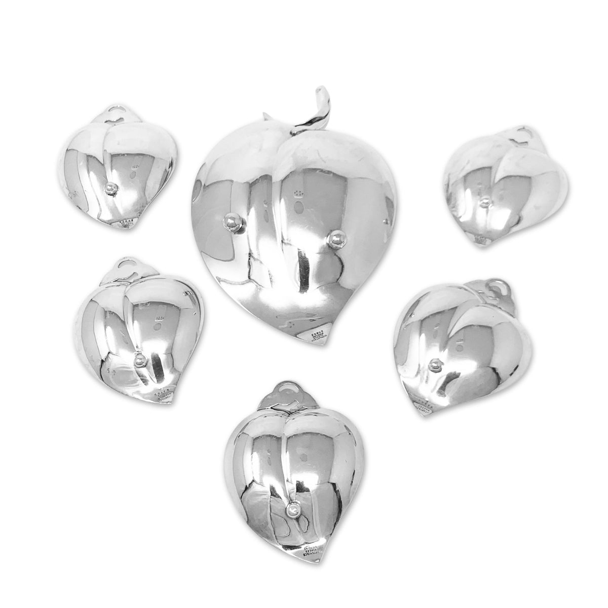 Tiffany & Co. Sterling Silver 6pc Nut Dish Set