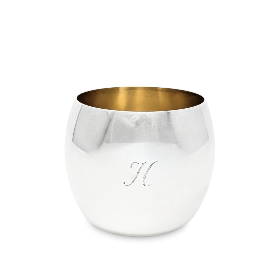 Tiffany & Co. Sterling Cocktail Tumbler, "H" Monogram