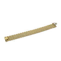 Italian 18K Multi-Tone Gold Scale Link Bracelet