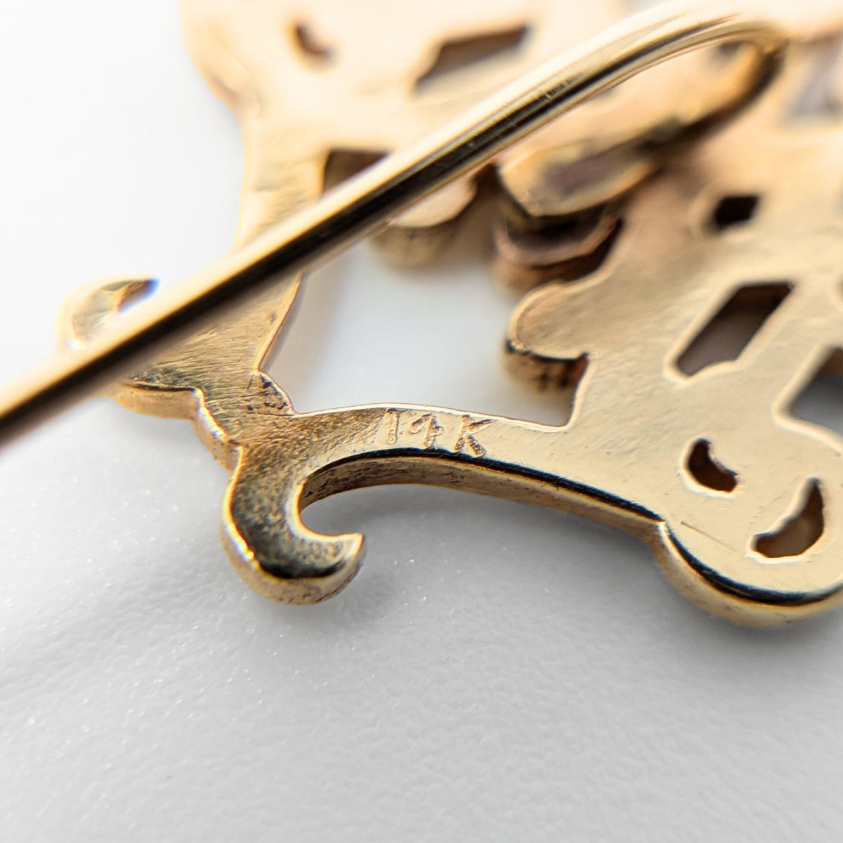 14K Gold Cypher Stick Pin