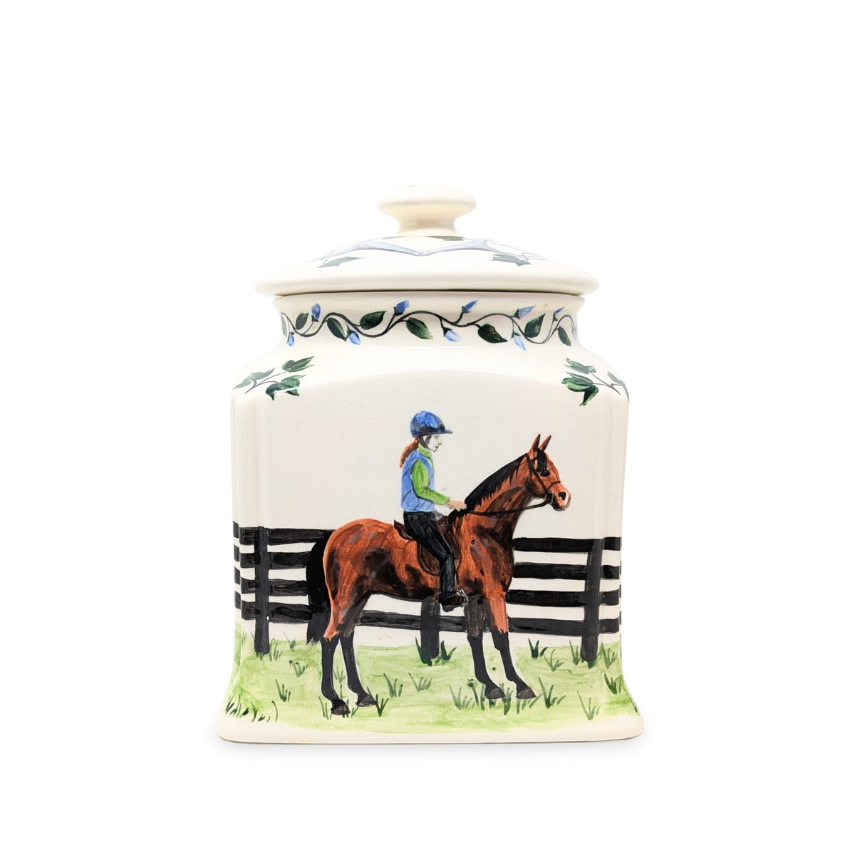 Ouisha McKinney Hand-Painted Ceramic 4-Piece Canister Set