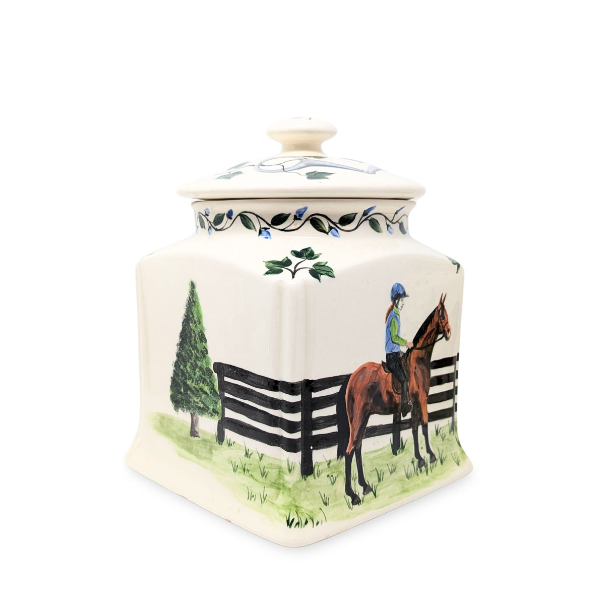 Ouisha McKinney Hand-Painted Ceramic 4-Piece Canister Set