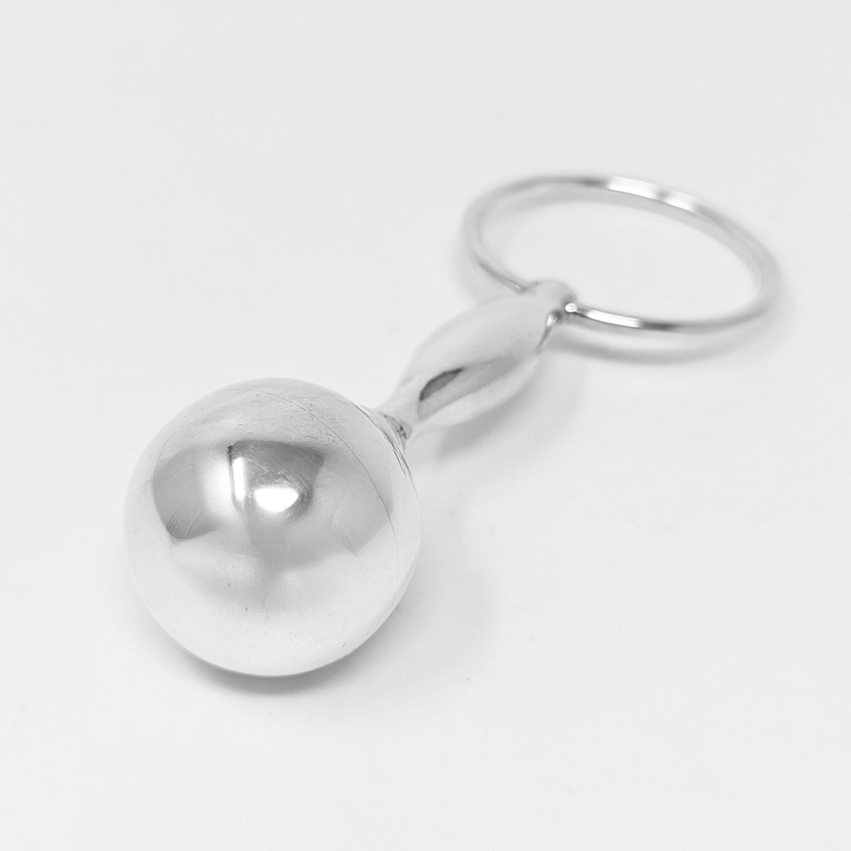 Sterling Silver Ring-Handled Baby Rattle