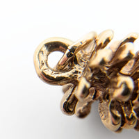 14K Gold Pinecone Charm