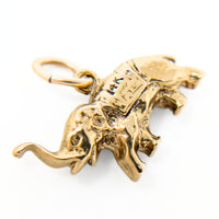 14K Gold Elephant Charm