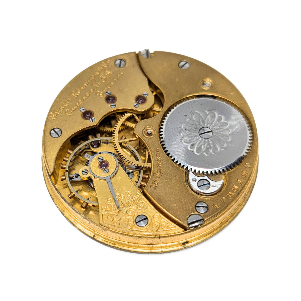 Sears Roebuck & Co Special Illinois 16s 15j Pocket Watch Movement