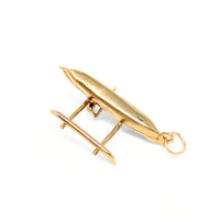 14K Gold Hawaii Outrigger Charm