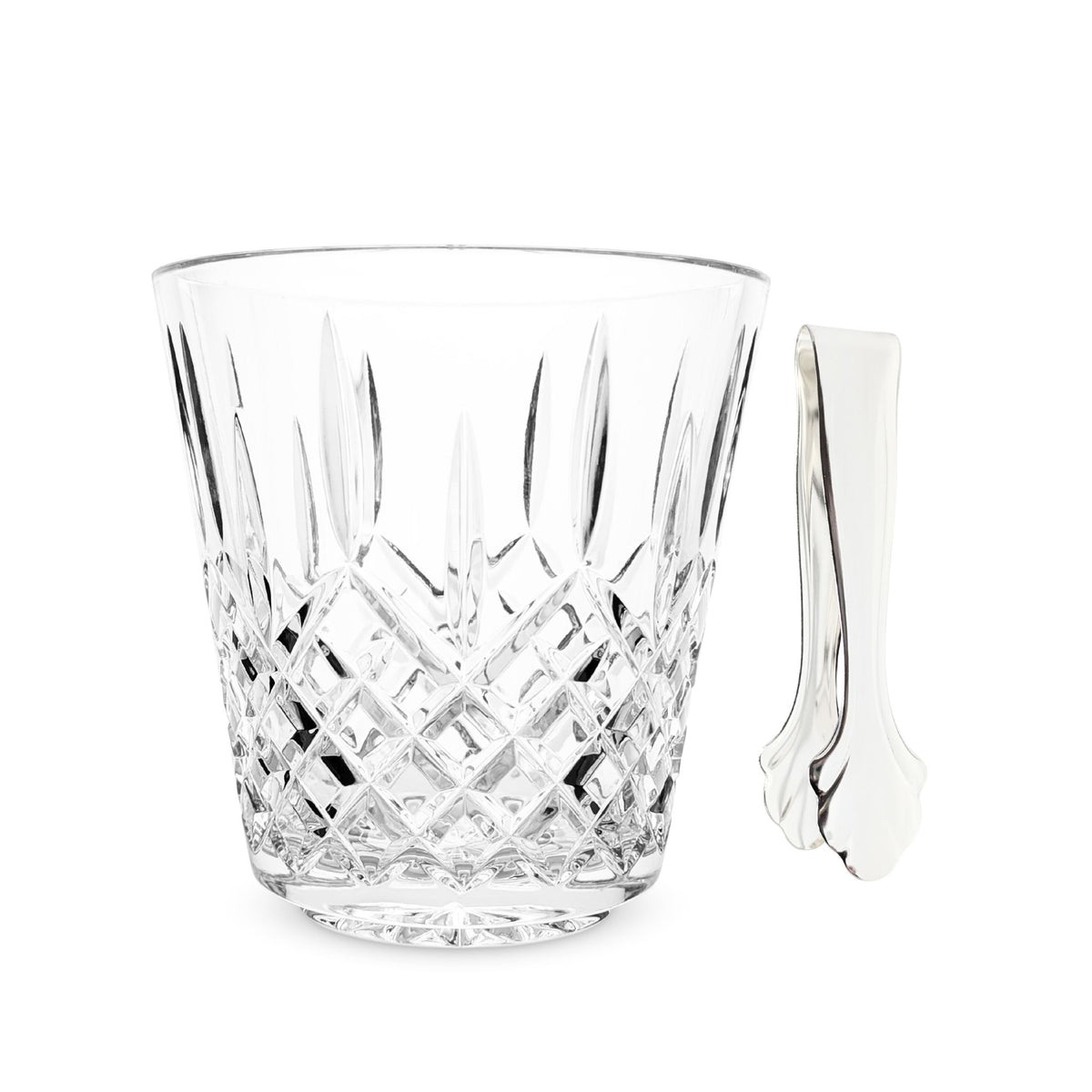 Waterford Crystal "Lismore" Ice Bucket W/ Tongs