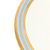 Heinrich & Co. Selb Bavarian Blue & Gold Dinner Plates (12)