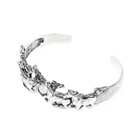 Kabana Sterling Silver 3-Dimensional Horse Cuff Bracelet