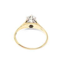 Vintage 14K Gold .80ct Solitaire Diamond Engagement Ring - Size 6