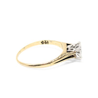 Vintage 14K Gold .80ct Solitaire Diamond Engagement Ring - Size 6