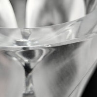 Vintage Lalique France "Ingrid" Crystal Leaf/Flower Vase, 10.5"