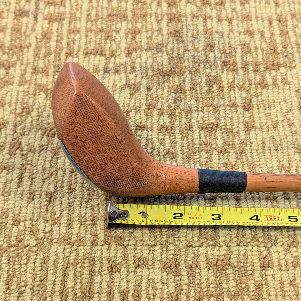 Lambert Flynn Special Persimmon Wood Hickory Shaft 2 Wood Golf Club