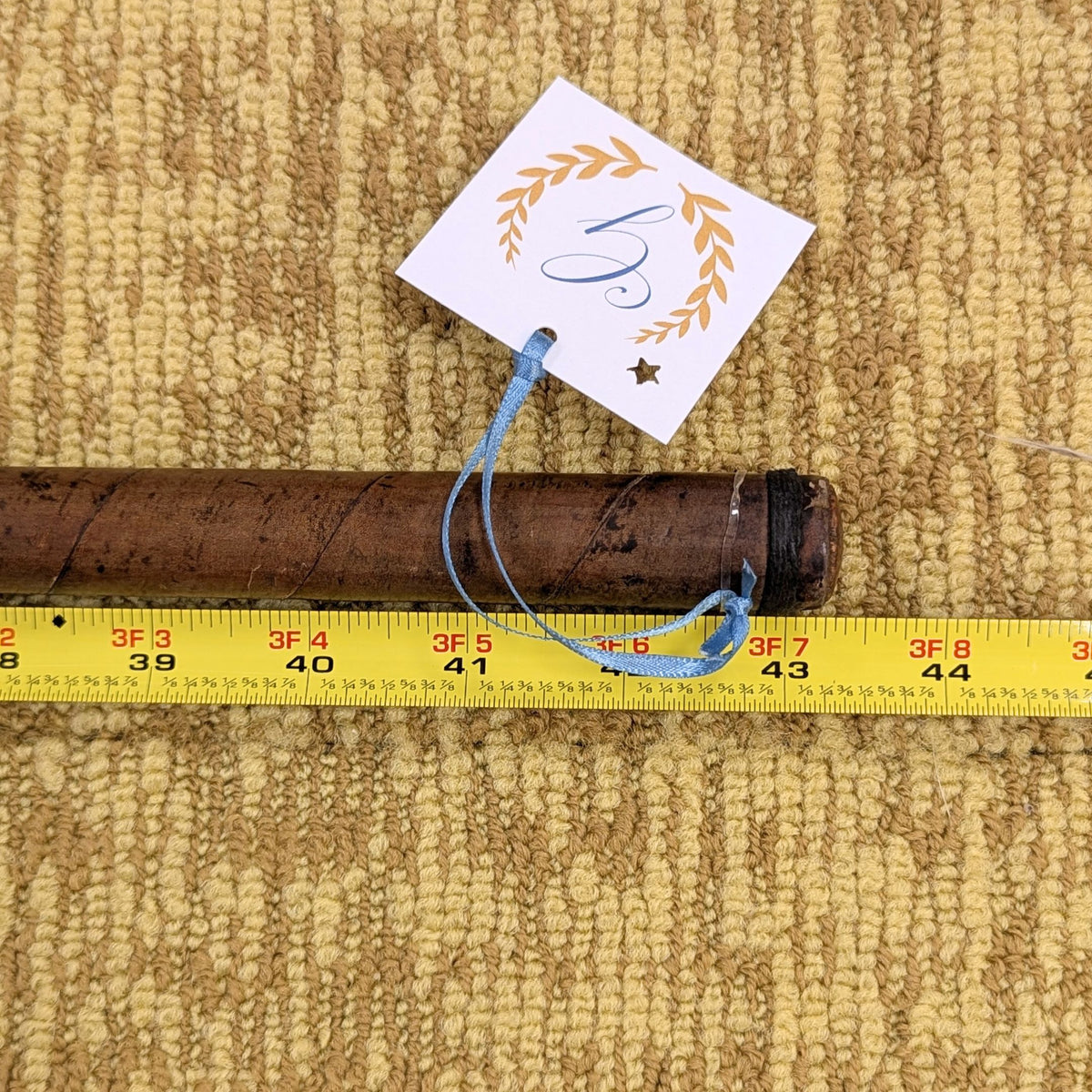 Lambert Flynn Special Persimmon Wood Hickory Shaft 2 Wood Golf Club