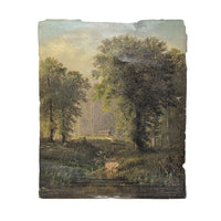 Herman Geyer 19th c. Hudson River School Style Landscape, Oil on Canvas