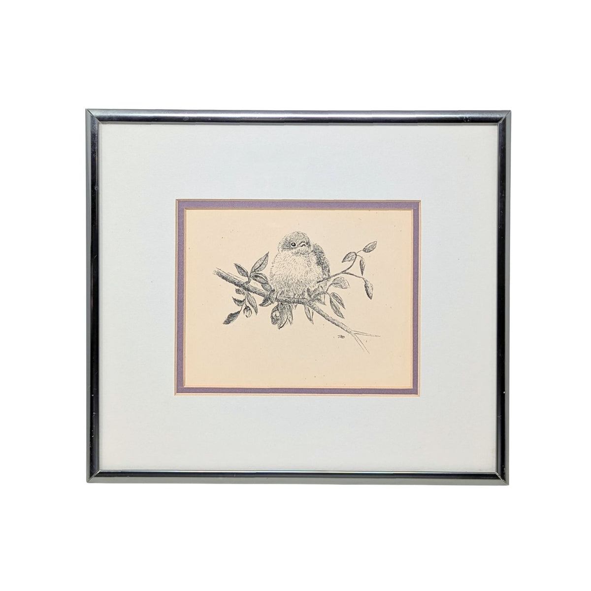 Framed Original Pen & Ink Drawing, Signed