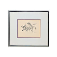 Framed Original Pen & Ink Drawing, Signed
