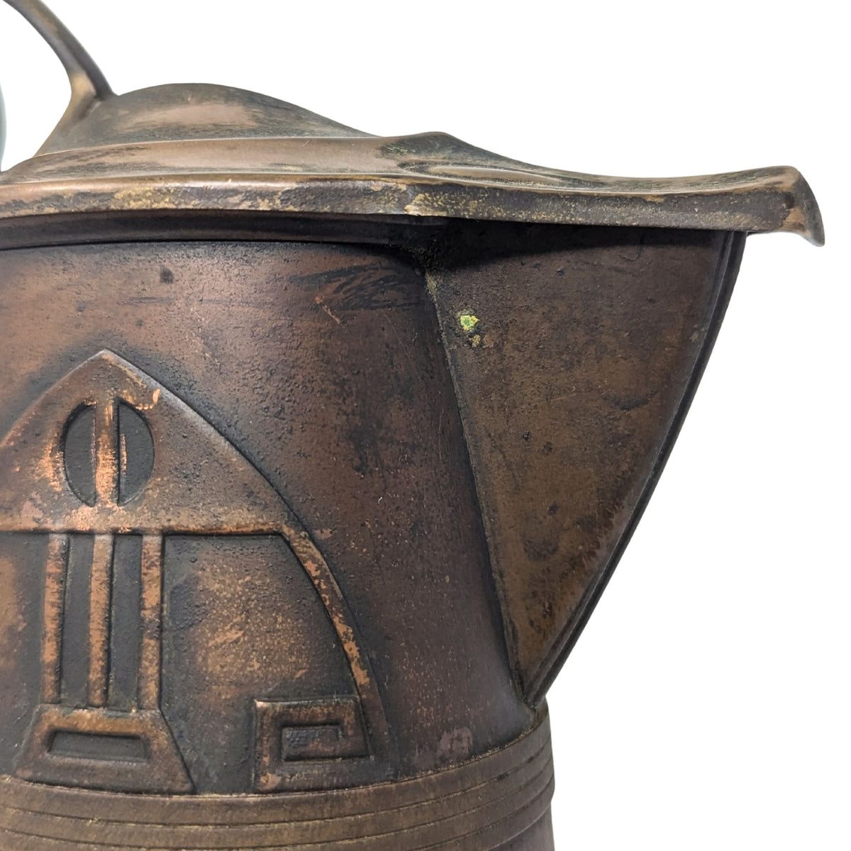 Antique Carl Deffner Esslingen Art Nouveau/Jugendstil Copper Claret Jug, 14"