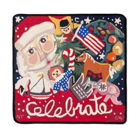 Claire Murray Nancy Thomas Celebrate X-Mas Hooked Rug (32"x 32")
