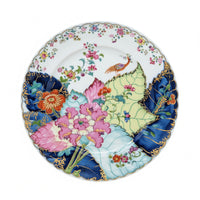 Mottahedeh x MMA Tobacco Leaf 10 7/8" Dinner Plate, Vista Alegre Portugal, 1982