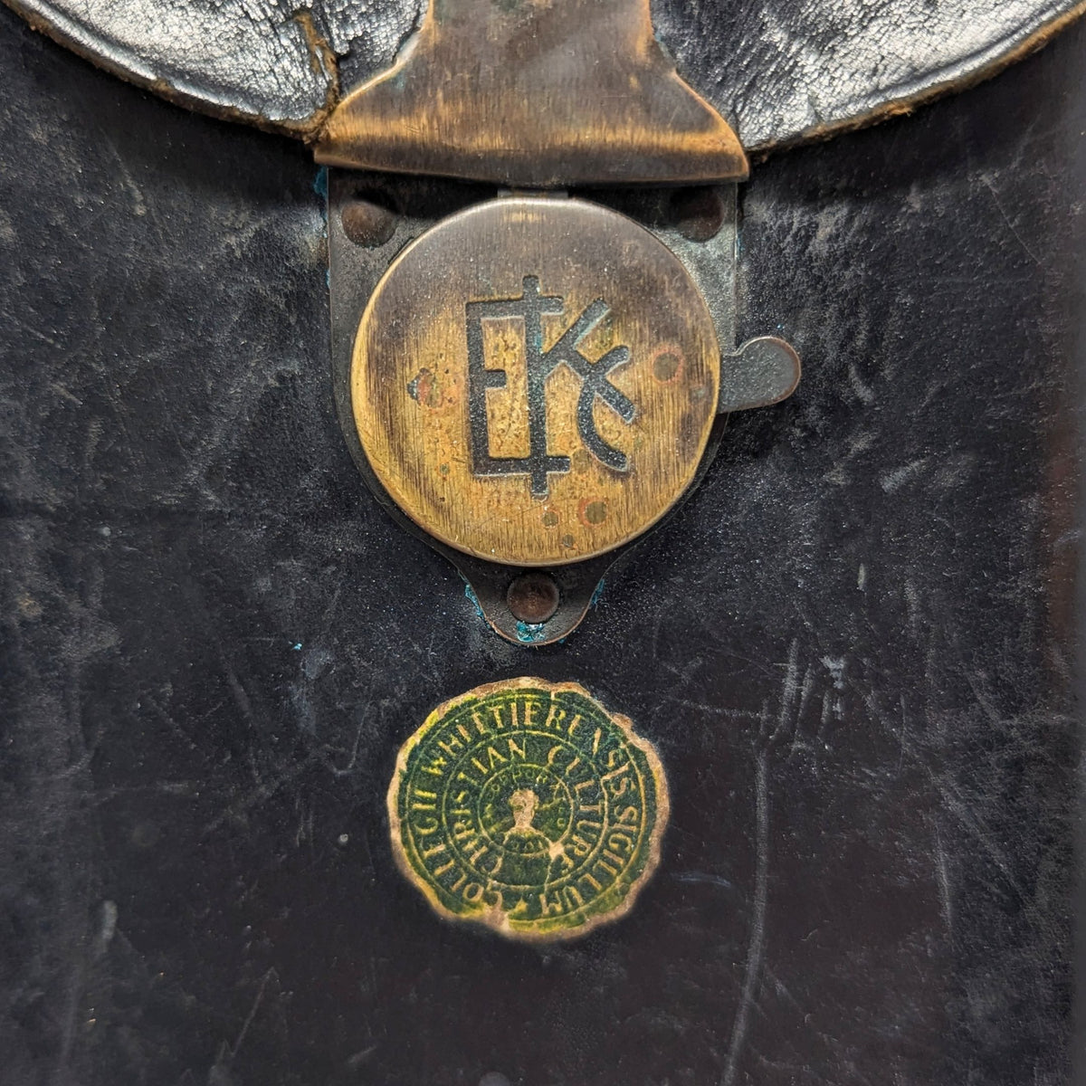 Antique 1915 Goodwin 1A Folding Camera in Kodak Case Whittier College Seal