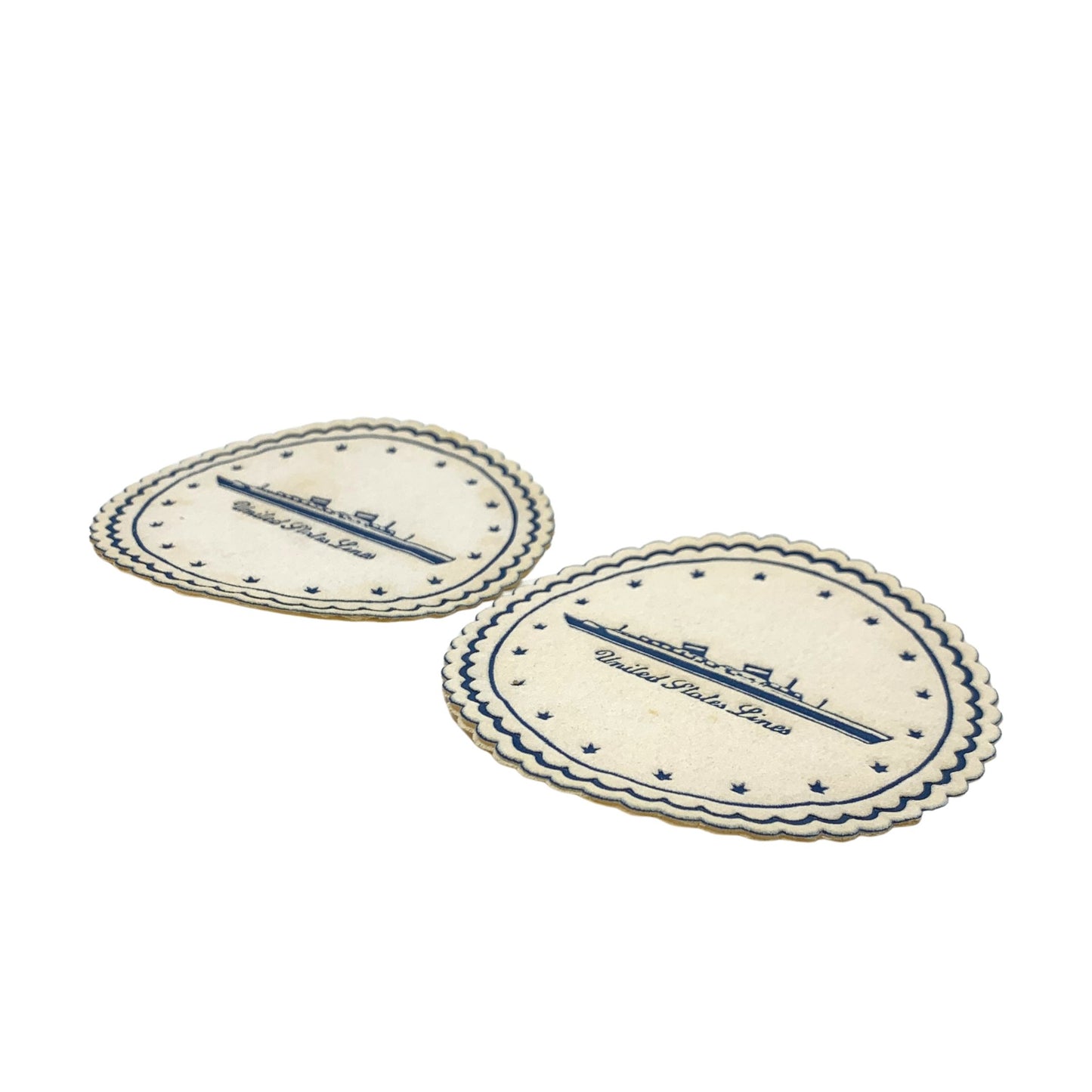 SS United States Paper On-Board Coasters (Pair)
