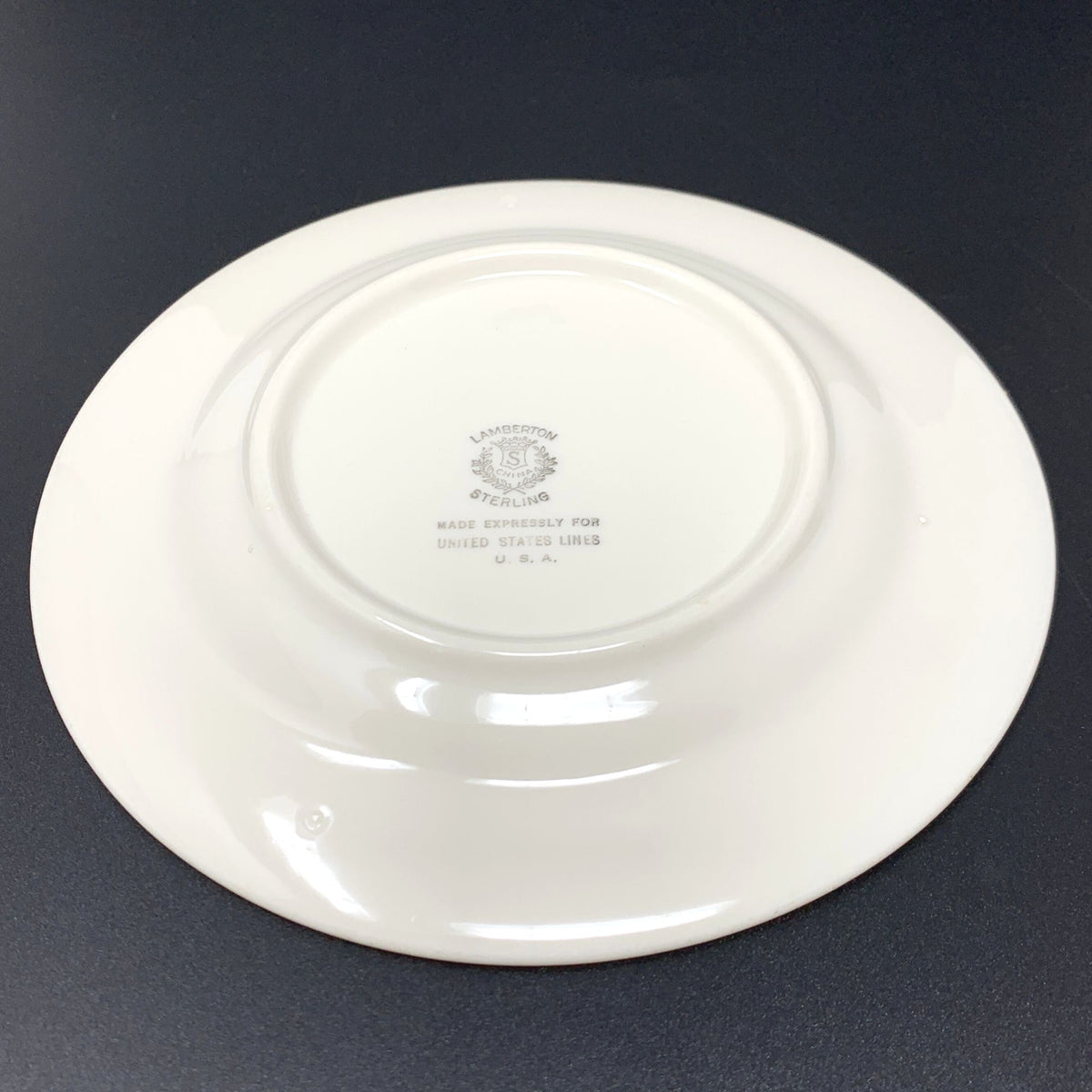 SS United States Lamberton Sterling China Bread & Butter Plates (6)