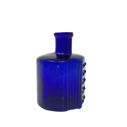 Antique BDH Hobnail Cobalt Glass Poison Bottle