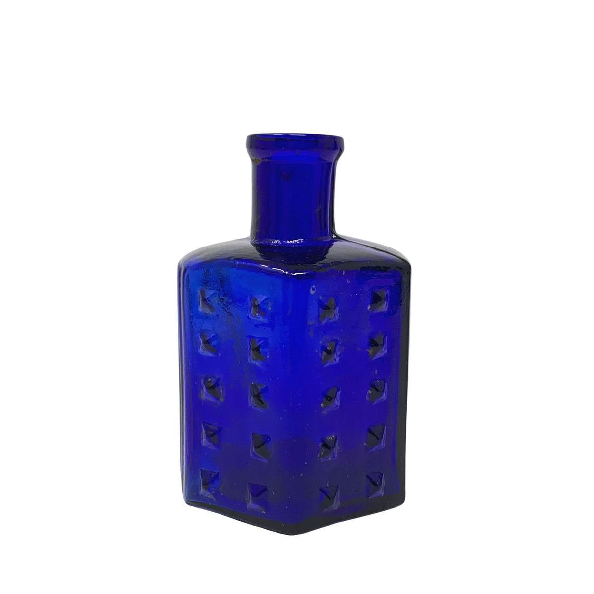 Antique BDH Hobnail Cobalt Glass Poison Bottle