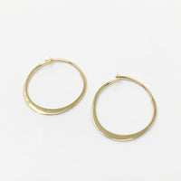 14K Gold 22mm Hoop Earrings