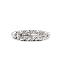 Antique Platinum 14 Diamond Ring - Size 5