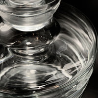 Global Views 2pc Hand Blown Ribbed Decanter Set