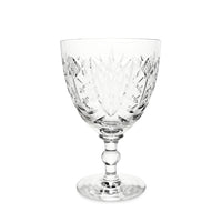 Webb Corbett Cut Rock Crystal Water Goblets (8) WEC21