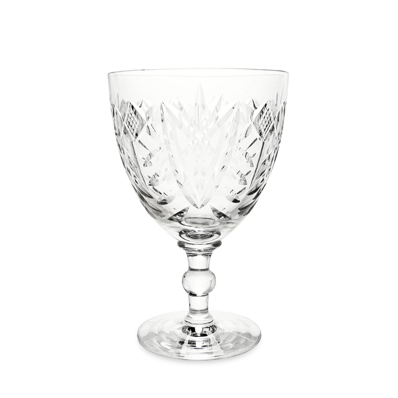 Webb Corbett Cut Rock Crystal Water Goblets (8) WEC21