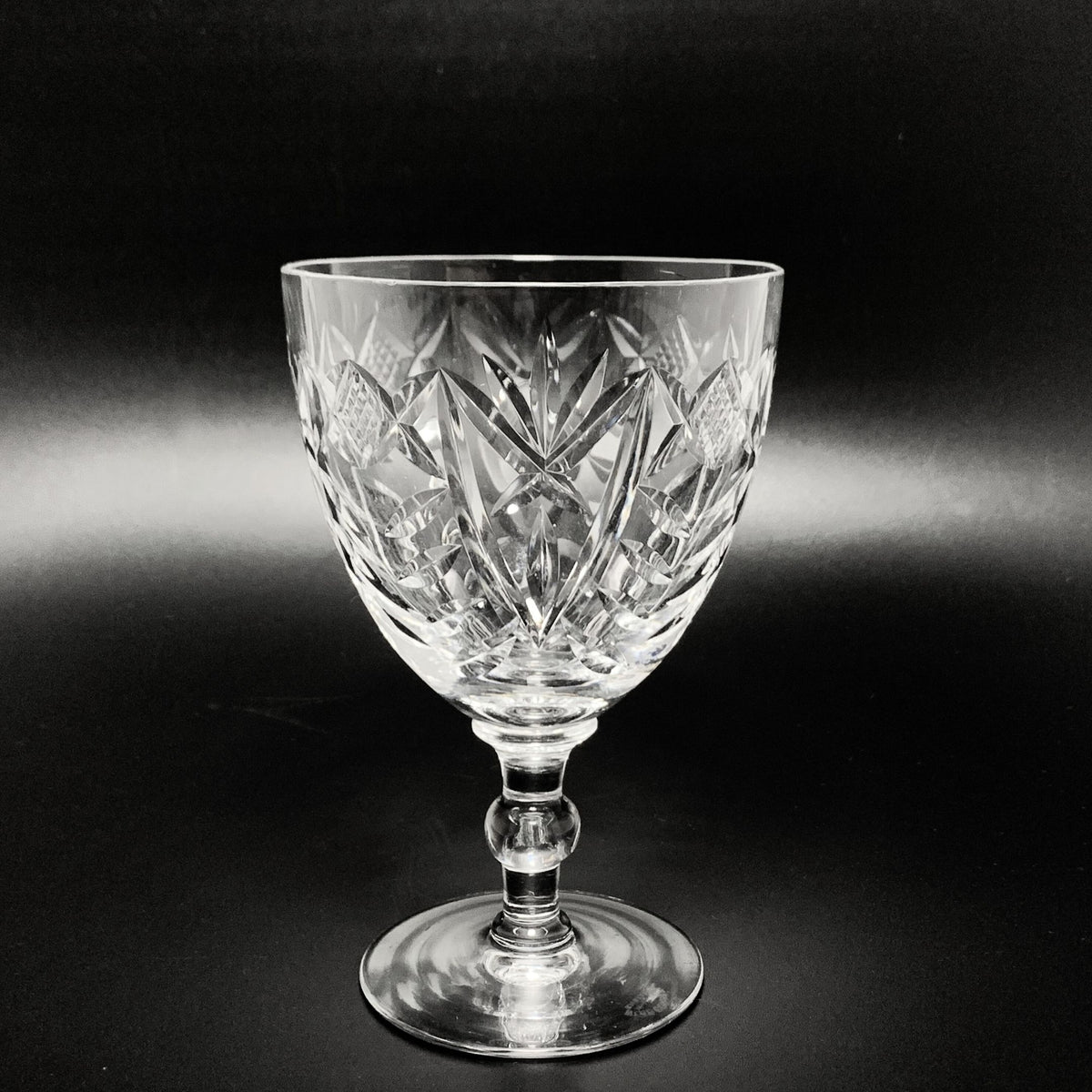 Webb Corbett Cut Rock Crystal Water Goblets (8) WEC21