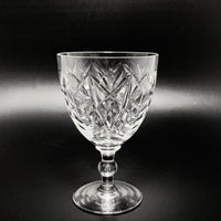 Webb Corbett Cut Rock Crystal Water Goblets (8) WEC21