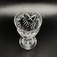 Webb Corbett Cut Rock Crystal Wine Glasses (4) WEC21