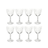 Fostoria "Bouquet" Water Goblets (8)