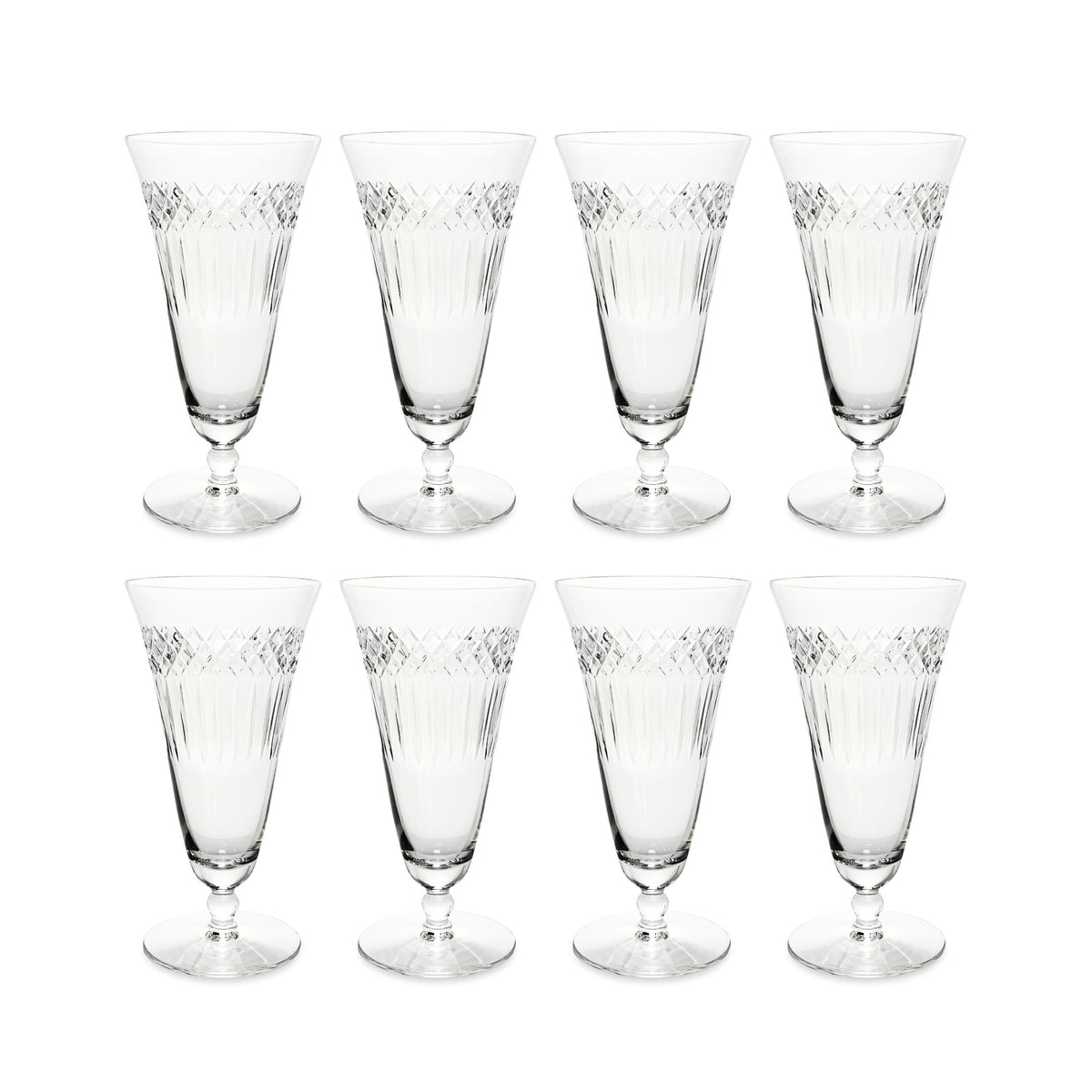 Seneca Crystal #190-19 Iced Tea Glasses (8)