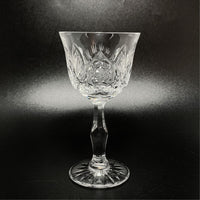 Vintage Cut Crystal Wine Glasses (8)