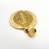 14K Gold St. Benedict Pendant