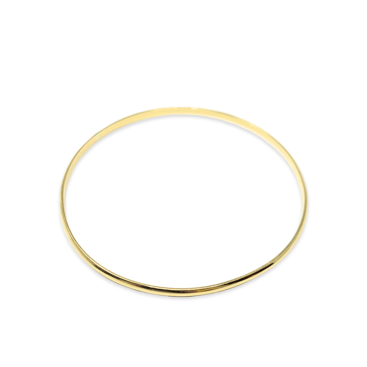 18K Gold 2.6mm Bangle Bracelet