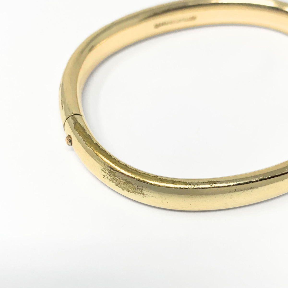 Vintage 14K Gold Filled Repousse Bangle Bracelet