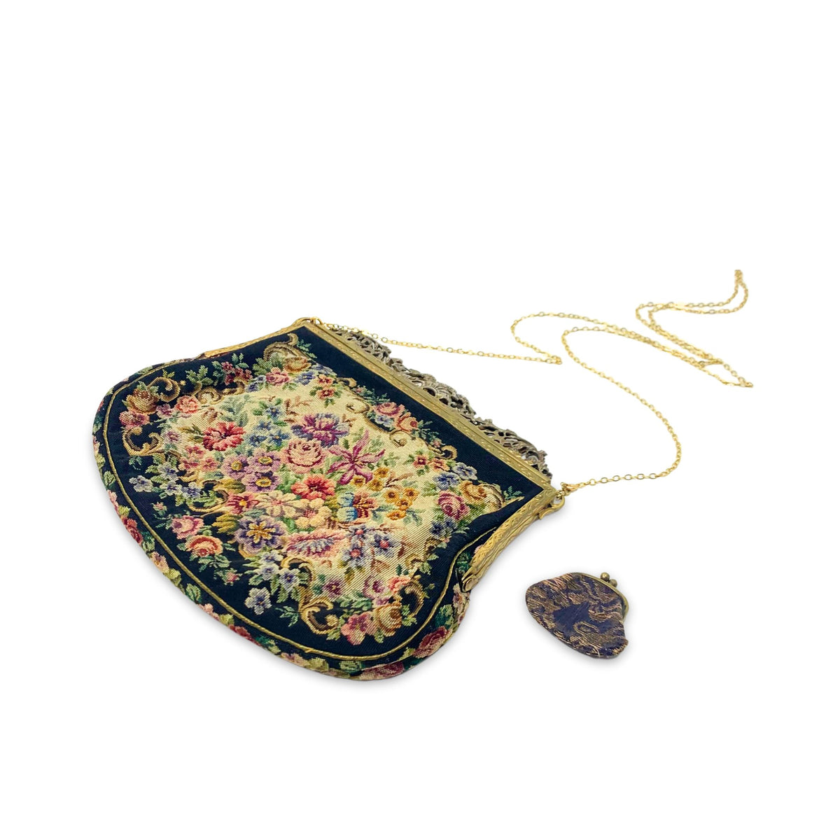 European Petit Point Evening Purse & Coin Purse