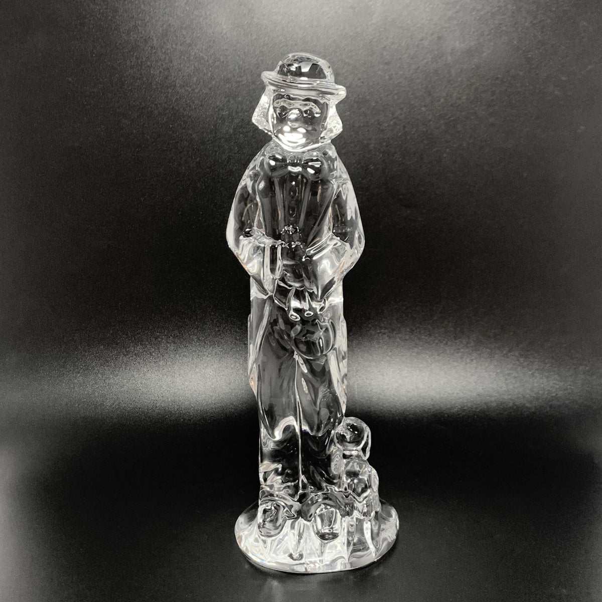 Waterford Crystal Clown with Pup Figurine