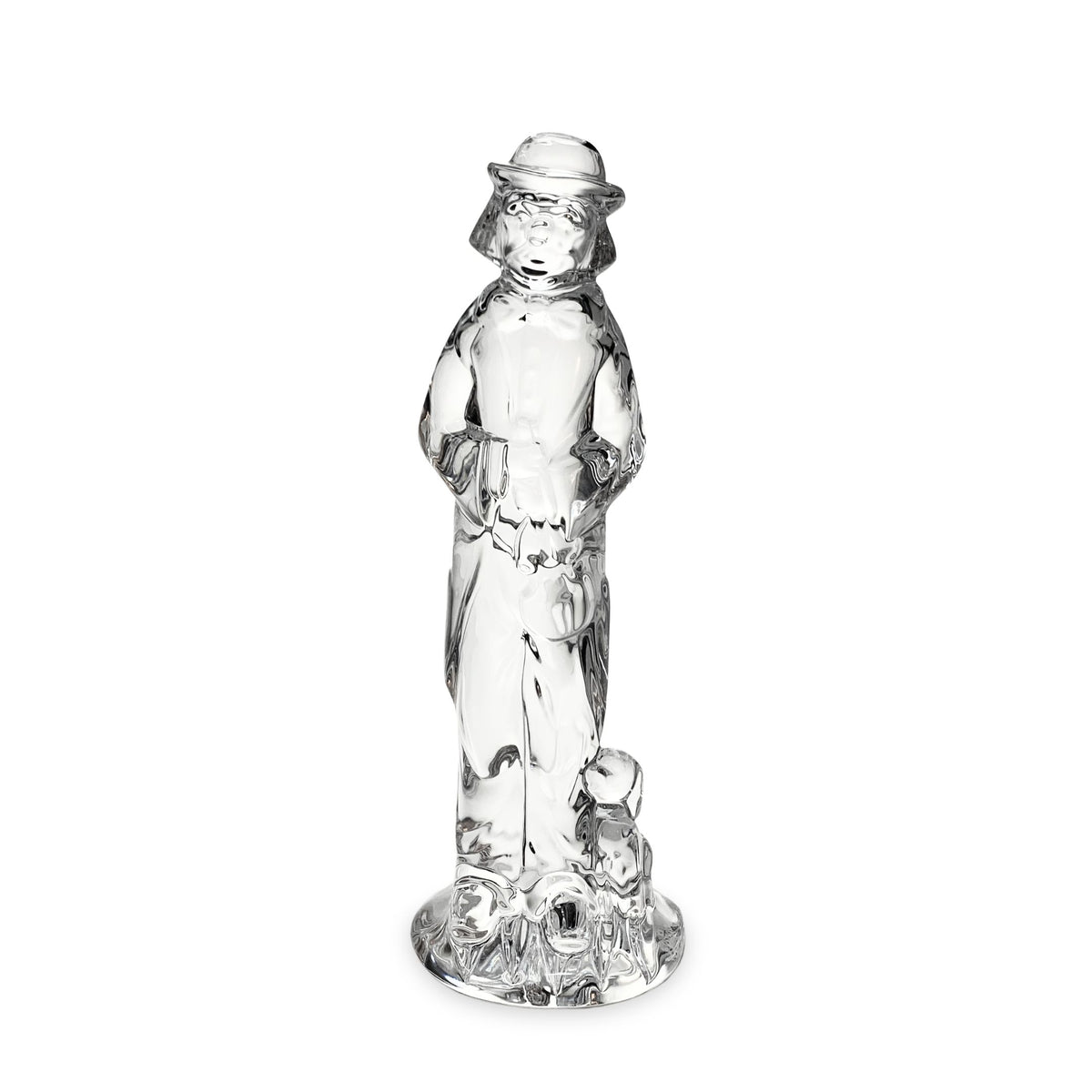 Waterford Crystal Clown with Pup Figurine