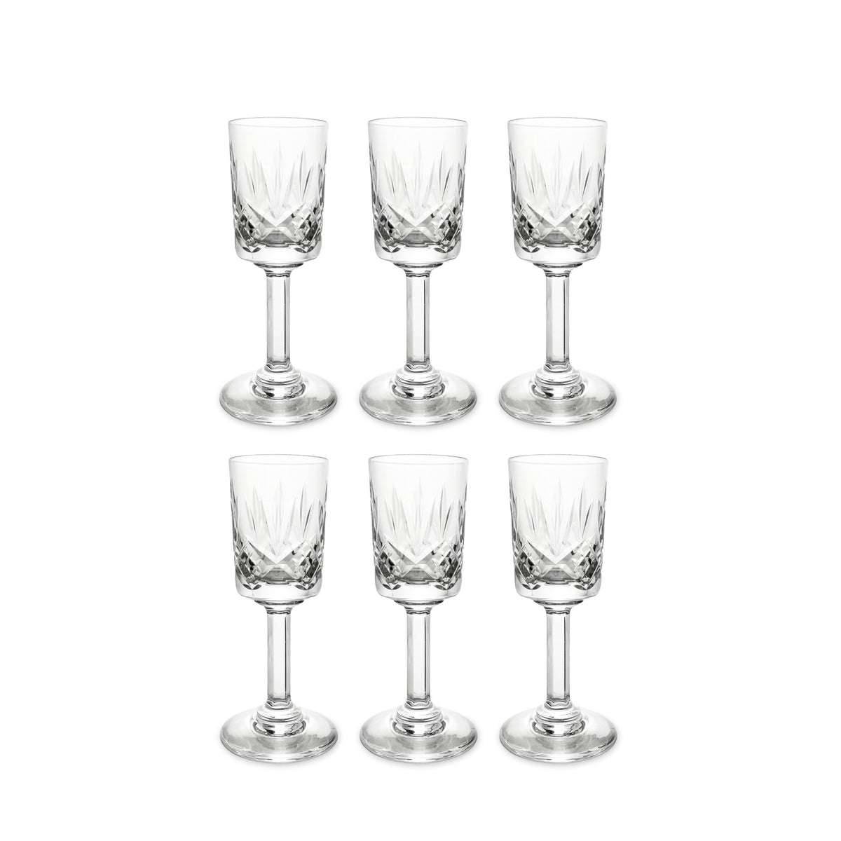 Cristal de Sevres France Cordial Glasses (6)